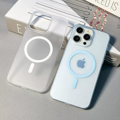 Ultra Thin Matte Magnetic Wireless Charger Case