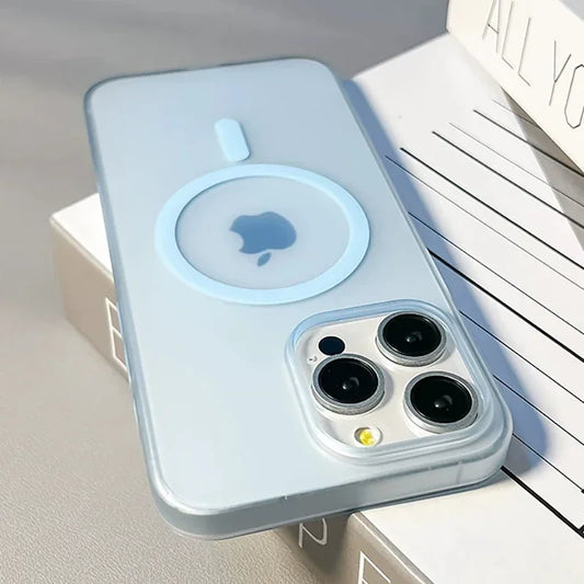 Ultra Thin Matte Magnetic Wireless Charger Case