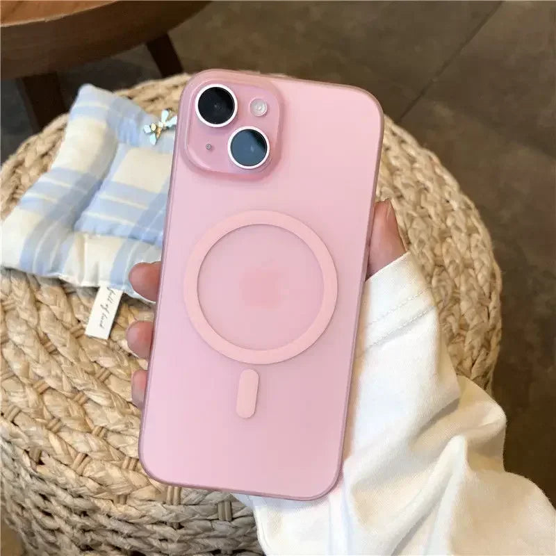 Ultra Thin Matte Magnetic Wireless Charger Case