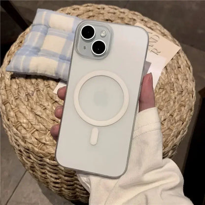 Ultra Thin Matte Magnetic Wireless Charger Case