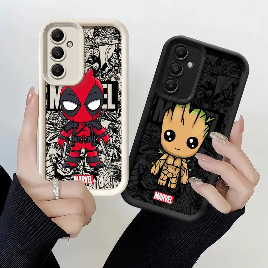 Marvel, Groot, Deadpool Phone Case