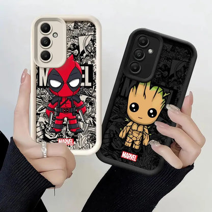 Marvel, Groot, Deadpool Phone Case