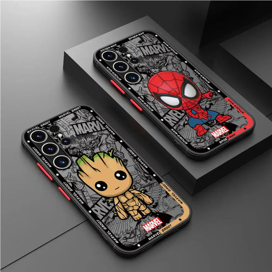 Cartoon Marvel Spiderman Groot Case
