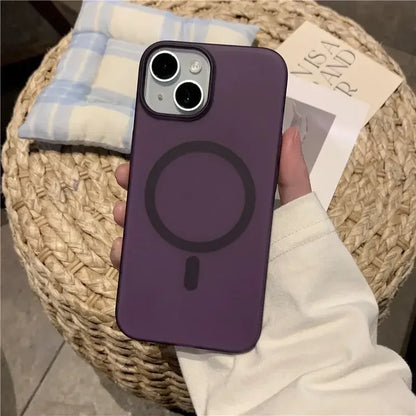 Ultra Thin Matte Magnetic Wireless Charger Case