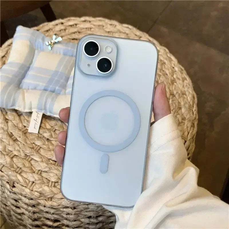 Ultra Thin Matte Magnetic Wireless Charger Case