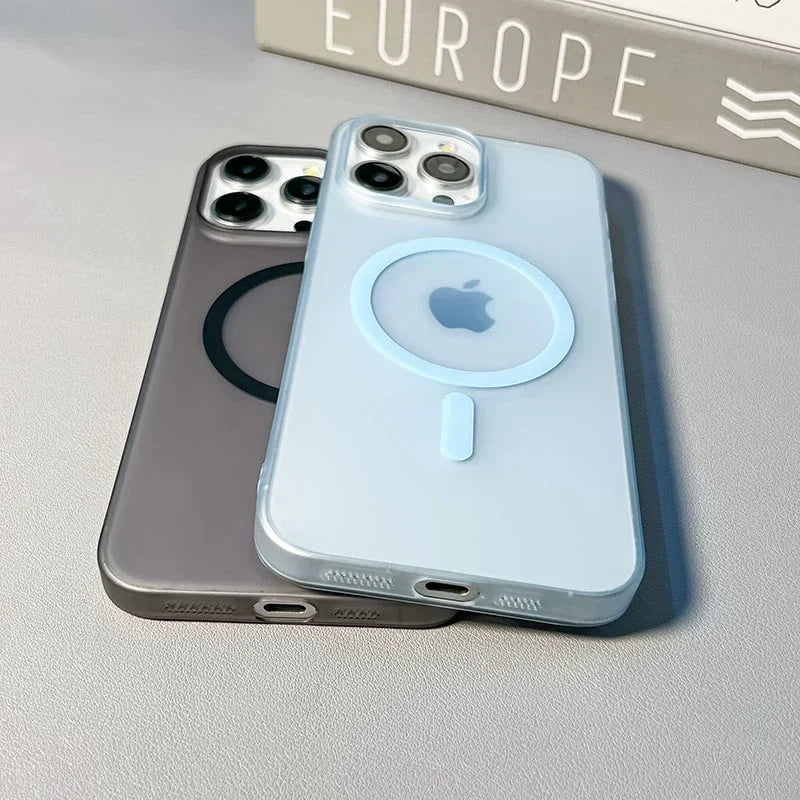 Ultra Thin Matte Magnetic Wireless Charger Case