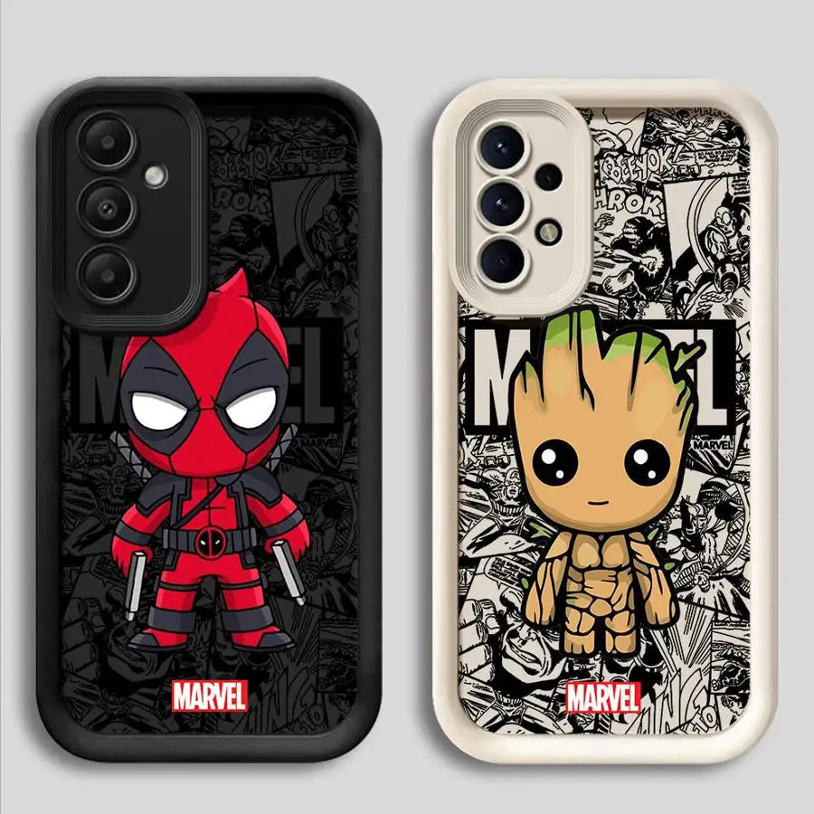 Marvel, Groot, Deadpool Phone Case