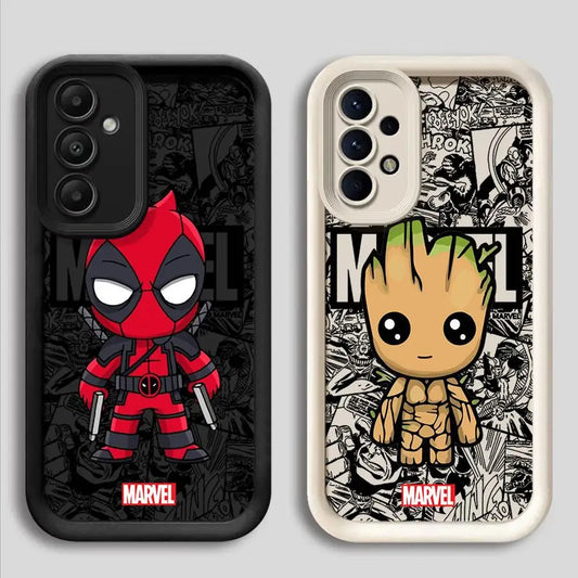 Marvel, Groot, Deadpool Phone Case