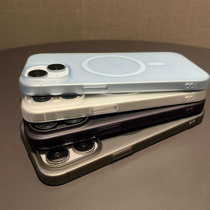 Ultra Thin Matte Magnetic Wireless Charger Case